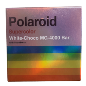 Polaroid Supercolor Psilocybin Mushrooms Chocolate Bar (White-Choco With Strawberry) 4000MG