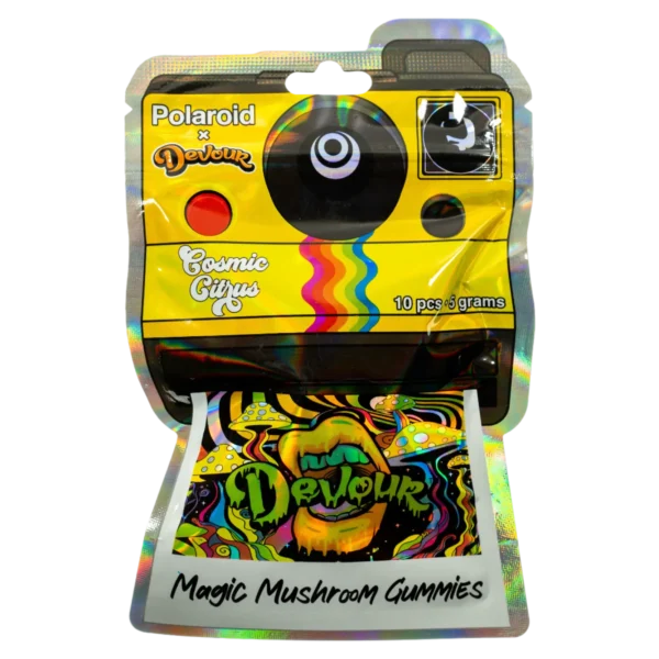 Polaroid x Devour 5g Magic Mushroom Gummies – Cosmic Citrus