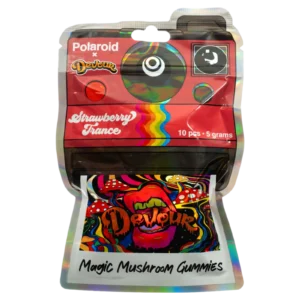 Polaroid x Devour 5g Magic Mushroom Gummies – Strawberry France